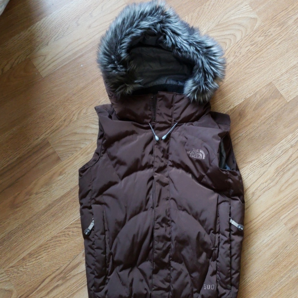 Brown Northface vest